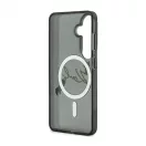 Karl Lagerfeld IML Choupette Karl Script Logo mágneses tok Samsung Galaxy S26 készülékhez fekete