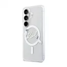 Karl Lagerfeld IML Choupette Karl Script Logo mágneses tok Samsung Galaxy S26 készülékhez átlátszó