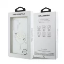 Karl Lagerfeld IML Choupette Karl Script Logo mágneses tok Samsung Galaxy S26 készülékhez átlátszó