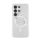 Karl Lagerfeld IML Choupette Karl Script Logo mágneses tok Samsung Galaxy S26 Ultra készülékhez átlátszó