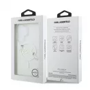Karl Lagerfeld IML Choupette Karl Script Logo mágneses tok Samsung Galaxy S26 Ultra készülékhez átlátszó