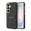 Guess PU-bőr 4G aranykeretes mágneses tok Samsung Galaxy S26 készülékhez fekete