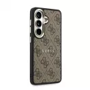 Guess 4G Gold Frame mágneses műbőr tok Samsung Galaxy S26 készülékhez barna