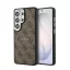 Guess PU bőr 4G Gold Frame mágneses tok Samsung Galaxy S26 Ultra készülékhez barna
