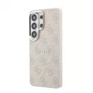 Guess PU bőr 4G Gold Frame mágneses tok Samsung Galaxy S26 Ultra készülékhez rózsaszín
