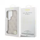 Guess PU bőr 4G Gold Frame mágneses tok Samsung Galaxy S26 Ultra készülékhez rózsaszín