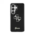 Guess IML 4G Script Metal Logo tok Samsung Galaxy 26 Ultra készülékhez fekete