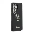 Guess IML 4G Script Metal Logo tok Samsung Galaxy 26 Ultra készülékhez fekete
