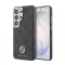 Guess PU bőr 4G strassz logós arany keretes mágneses tok Samsung Galaxy S26 Ultra készülékhez fekete