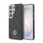 Guess PU bőr 4G strassz logós arany keretes mágneses tok Samsung Galaxy S26 Ultra készülékhez fekete