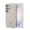 Guess PU-bőr 4G Strass Logo arany keretes mágneses tok Samsung Galaxy S26 Ultra készülékhez rózsaszín