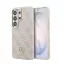 Guess PU-bőr 4G Strass Logo arany keretes mágneses tok Samsung Galaxy S26 Ultra készülékhez rózsaszín