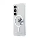 Karl Lagerfeld IML Choupette Peekaboo Logo mágneses tok iPhone és Samsung Galaxy S26 készülékekhez átlátszó