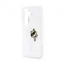 Karl Lagerfeld IML Choupette Peekaboo Logo mágneses tok iPhone és Samsung Galaxy S26 készülékekhez átlátszó