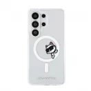Karl Lagerfeld IML Choupette Peekaboo Logo mágneses tok Samsung Galaxy S26 Ultra készülékhez átlátszó