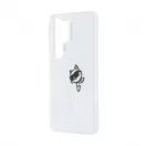 Karl Lagerfeld IML Choupette Peekaboo Logo mágneses tok Samsung Galaxy S26 Ultra készülékhez átlátszó