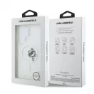 Karl Lagerfeld IML Choupette Peekaboo Logo mágneses tok Samsung Galaxy S26 Ultra készülékhez átlátszó