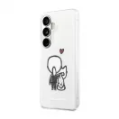 Karl Lagerfeld IML K&CH Back Logo Magnetic tok Samsung Galaxy S26 készülékhez átlátszó