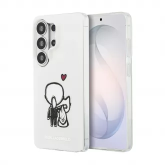   Karl Lagerfeld IML K&CH Back Logo Magnetic tok iPhone és Samsung Galaxy S26 Ultra készülékekhez átlátszó