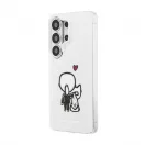 Karl Lagerfeld IML K&CH Back Logo Magnetic tok iPhone és Samsung Galaxy S26 Ultra készülékekhez átlátszó