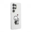 Karl Lagerfeld IML K&CH Back Logo Magnetic tok iPhone és Samsung Galaxy S26 Ultra készülékekhez átlátszó