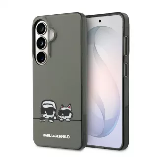  Karl Lagerfeld IML K&CH Peekaboo Logo mágneses tok iPhone Samsung Galaxy S26 készülékhez fekete