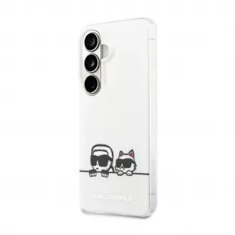   Karl Lagerfeld IML K&CH Peekaboo Logo Magnetic tok iPhone és Samsung Galaxy S26+ készülékekhez fehér