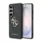 Guess PU 4G Metal Logo tok Samsung Galaxy S25 készülékhez, szürke