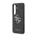 Guess PU 4G Metal Logo tok Samsung Galaxy S25+ készülékhez szürke