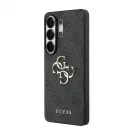 Guess PU 4G Metal Logo tok Samsung Galaxy S26 Ultra készülékhez szürke