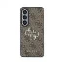 Guess PU 4G Metal Logo tok Samsung Galaxy S26 készülékhez barna