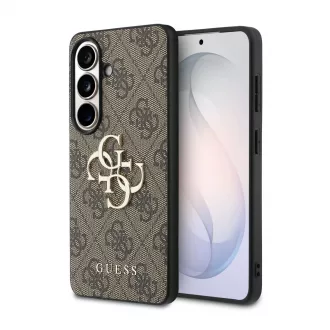   Guess PU 4G fém logós tok Samsung Galaxy S26+ készülékhez barna