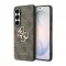 Guess PU 4G fém logós tok Samsung Galaxy S26+ készülékhez barna