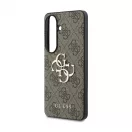 Guess PU 4G fém logós tok Samsung Galaxy S26+ készülékhez barna