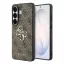 Guess PU 4G fém logós tok Samsung Galaxy S26 Ultra készülékhez barna