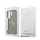 Guess PU 4G fém logós tok Samsung Galaxy S26 Ultra készülékhez barna