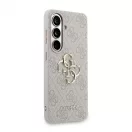 Guess PU 4G Metal Logo tok Samsung Galaxy S26 készülékhez rózsaszín
