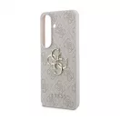 Guess PU 4G Metal Logo tok Samsung Galaxy S26 készülékhez rózsaszín