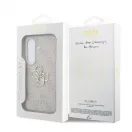 Guess PU 4G Metal Logo tok Samsung Galaxy S26 készülékhez rózsaszín
