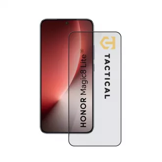   Tactical Glass Shield 5D Honor Magic8 Lite készülékhez üvegfólia, fekete