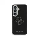Guess PU 4G Resin Metal Logo tok Samsung Galaxy S26 készülékhez fekete