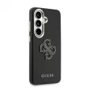 Guess PU 4G Resin Metal Logo tok Samsung Galaxy S26 készülékhez fekete