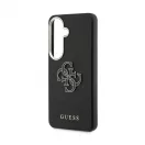 Guess PU 4G Resin Metal Logo tok Samsung Galaxy S26+ készülékhez fekete