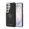 Guess PU 4G Resin Metal Logo tok Samsung Galaxy S26 Ultra készülékhez, fekete