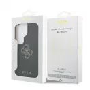 Guess PU 4G Resin Metal Logo tok Samsung Galaxy S26 Ultra készülékhez, fekete