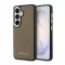 Guess PU perforált 4G logós mágneses tok Samsung Galaxy S26 készülékhez, barna