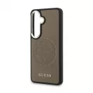 Guess PU perforált 4G logós mágneses tok Samsung Galaxy S26 készülékhez, barna