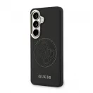 Guess perforált PU 4G Logo mágneses tok Samsung Galaxy S26 készülékhez fekete