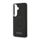 Guess perforált PU 4G Logo mágneses tok Samsung Galaxy S26 készülékhez fekete