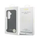 Guess perforált PU 4G Logo mágneses tok Samsung Galaxy S26 készülékhez fekete
